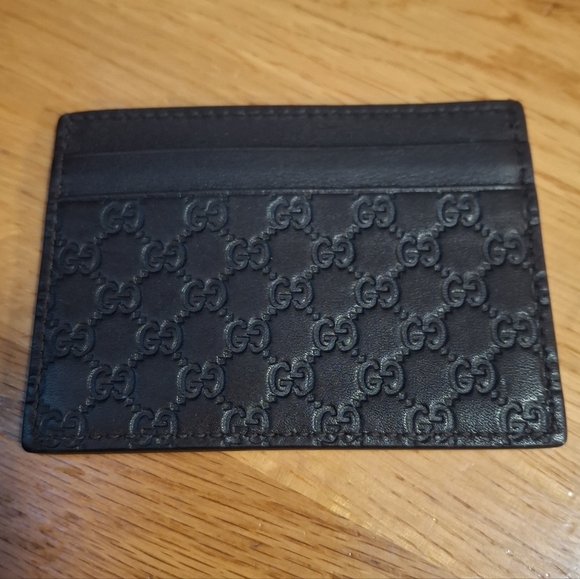 Gucci Accessories - Gucci Micro Guccissima Leather Card Case Holder